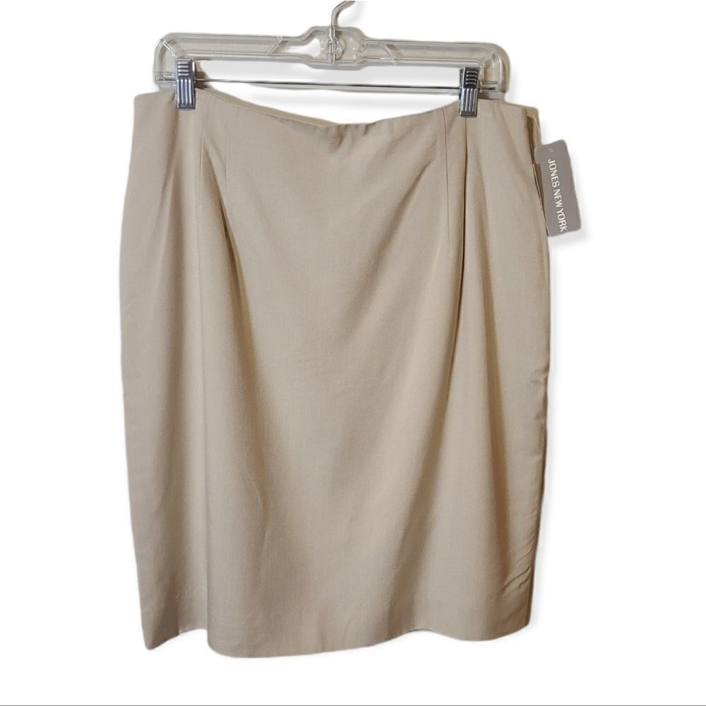 Jones New York Tan Pencil Skirt NEW Size 16